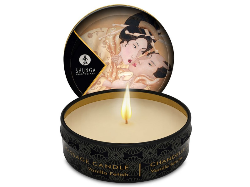 SHUNGA - MINI CARESS BY CANDLELIGHT DISPLAY MASSAGE CANDLES 24 UNITS