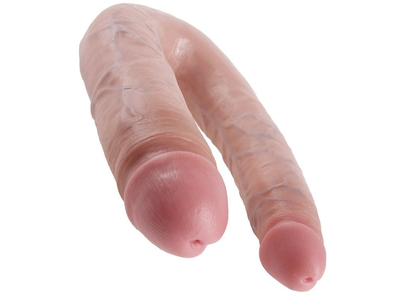 KING COCK - U-SHAPED LARGE DOUBLE TROUBLE FLESH 17.8 CM