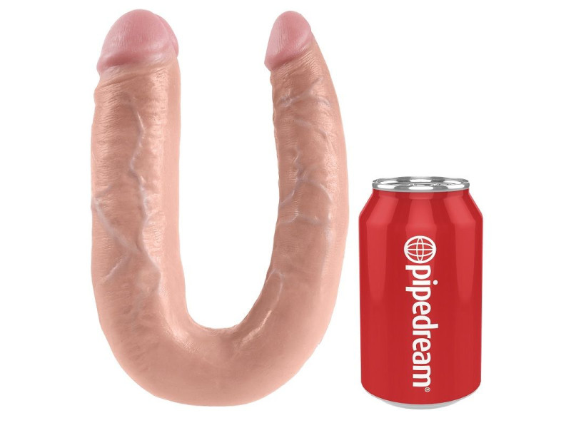 KING COCK - U-SHAPED LARGE DOUBLE TROUBLE FLESH 17.8 CM