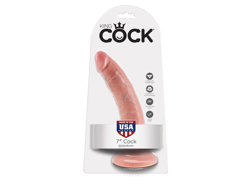 KING COCK - 7 DILDO FLESH 17.8 CM