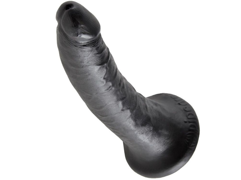 KING COCK - 7 DILDO BLACK 17.8 CM