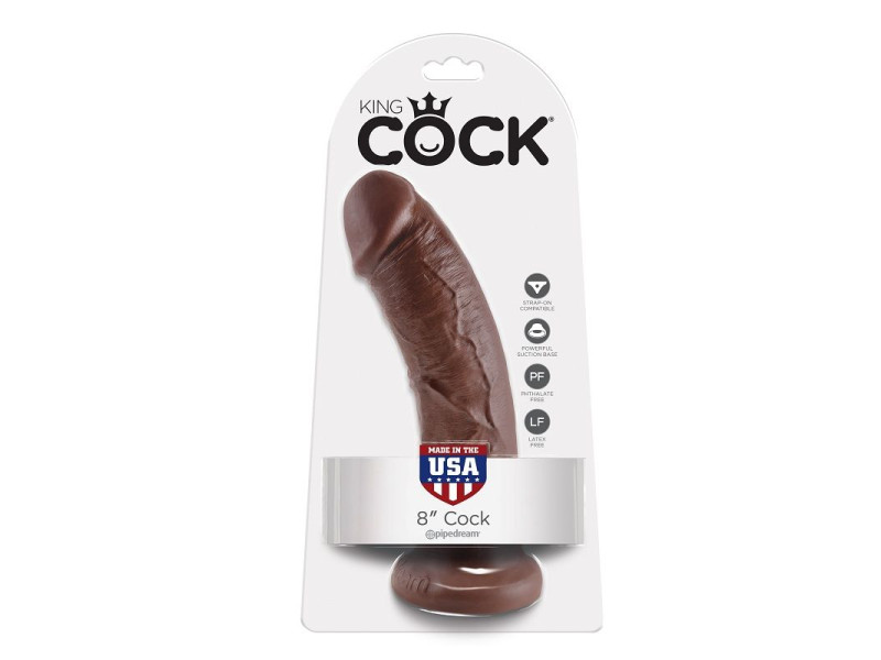 KING COCK - 8 DILDO BROWN 20.3 CM