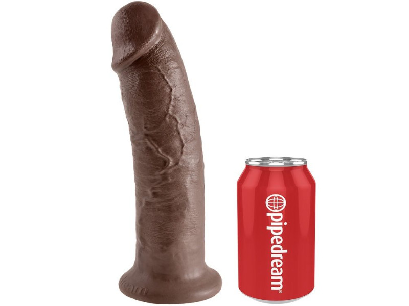 KING COCK - 10 DILDO BROWN 25.4 CM