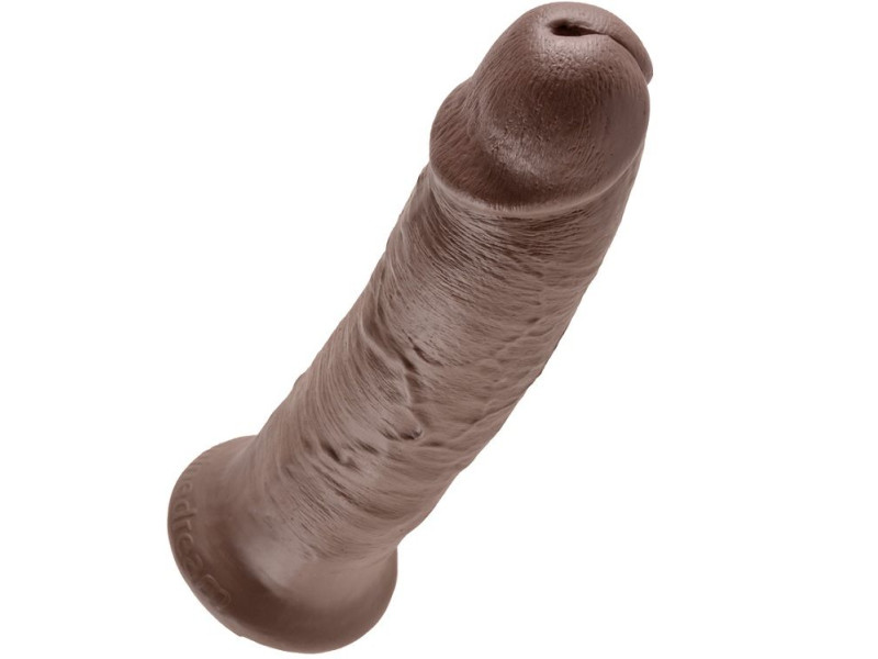 KING COCK - 10 DILDO BROWN 25.4 CM