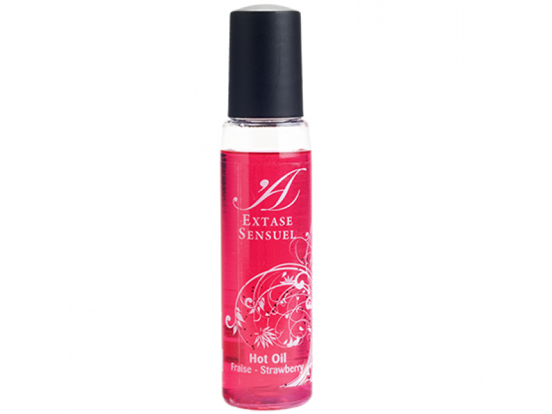 EXTASE SENSUAL - STRAWBERRY STIMULATING OIL HEAT TRIP 35 ML