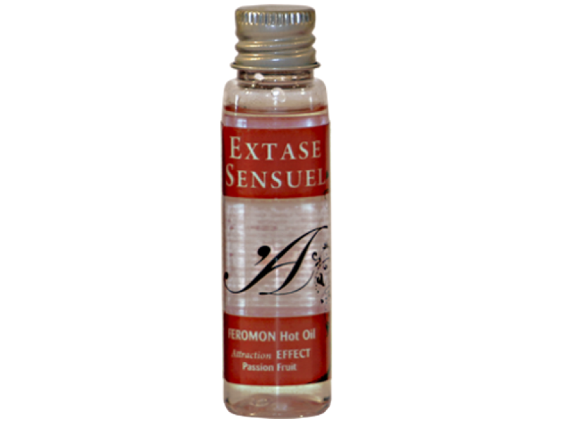 EXTASE SENSUAL - HEAT EFFECT MASSAGE OIL WITH PASSION FRUIT PHEROMONES TRAVEL 35 ML