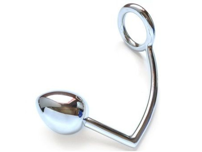 METAL HARD - RING WITH ANAL HOOK 45MM