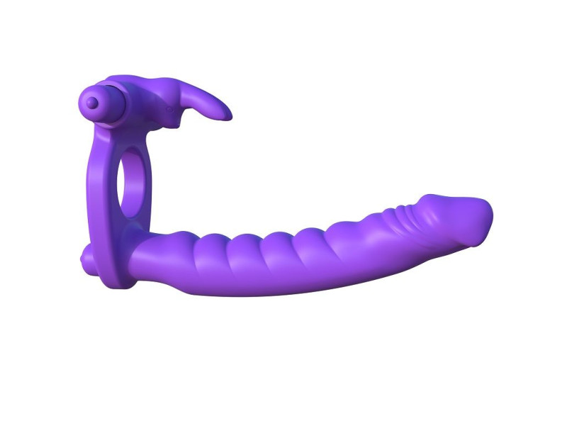 FANTASY C-RINGZ - SILICONE DOUBLE VIBRATOR RABBIT