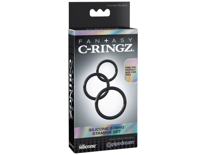 FANTASY C-RINGZ - SILICONE 3 RING STAMINA SET