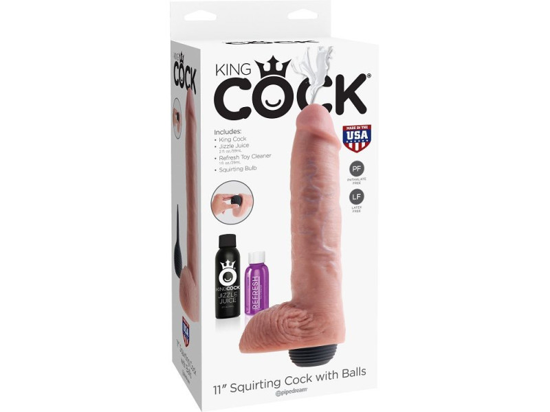 KING COCK - REALISTIC NATURAL EJACULATOR PENIS 27.94 CM