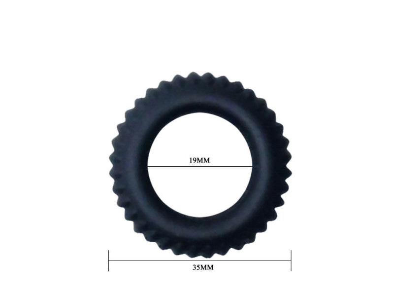 BAILE - TITAN COCKRING BLACK 1.9 CM