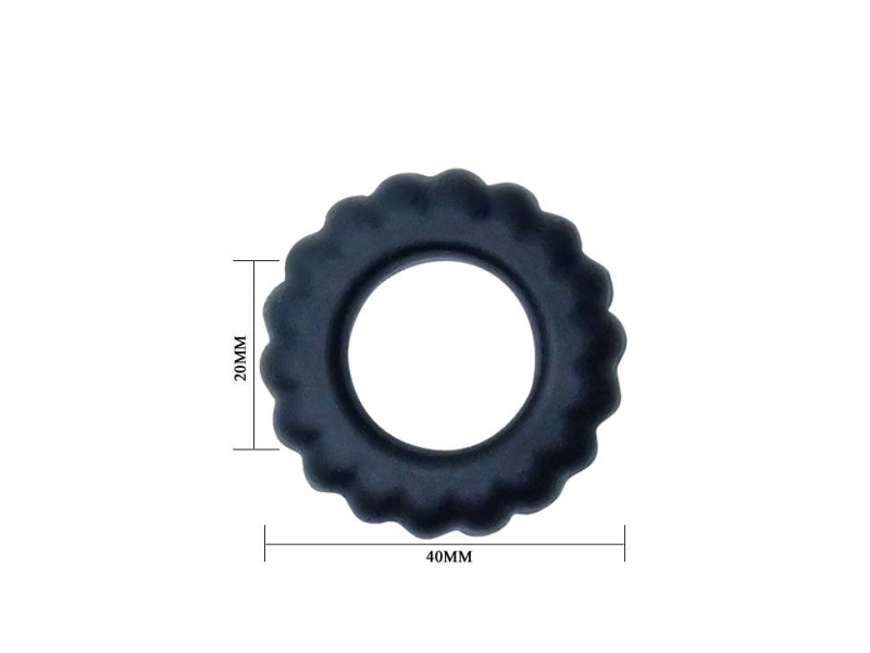 BAILE - TITAN COCKRING BLACK 2 CM