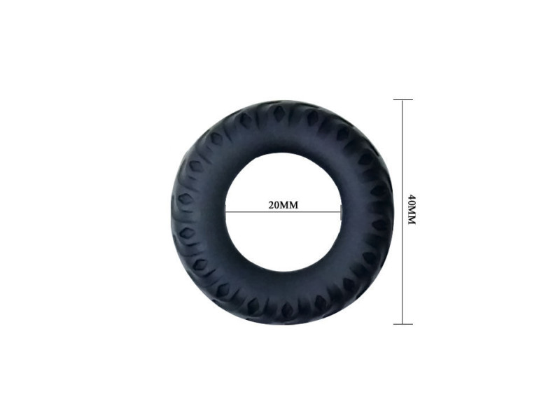 BAILE - TITAN COCKRING BLACK GREEN 2 CM