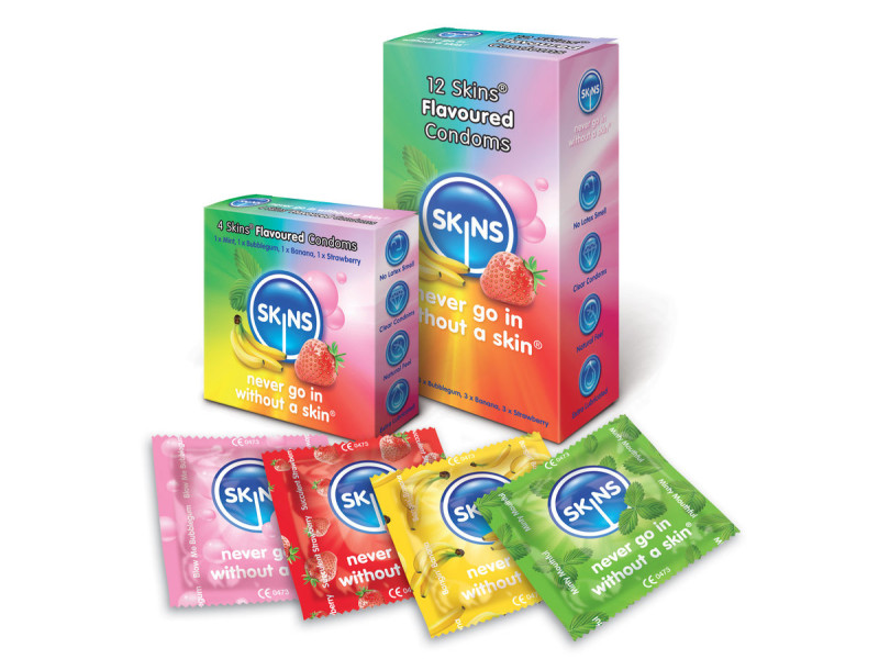 SKINS - CONDOM FLAVOURS 12 PACK