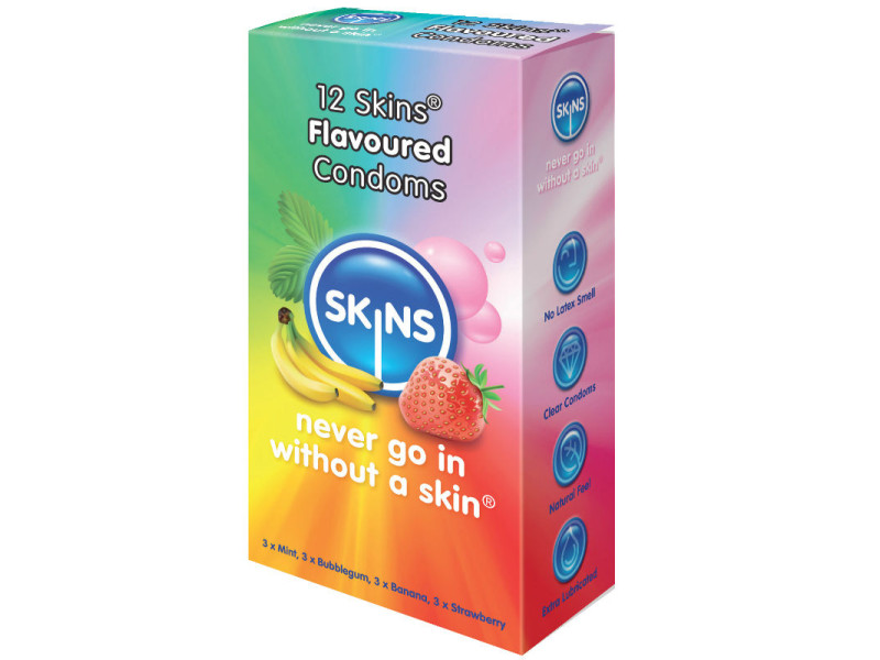 SKINS - CONDOM FLAVOURS 12 PACK