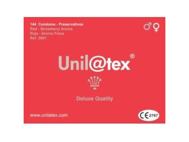 UNILATEX - RED / STRAWBERRY PRESERVATIVES 144 UNITS