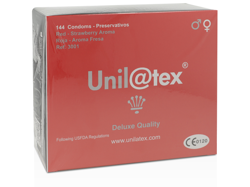 UNILATEX - RED / STRAWBERRY PRESERVATIVES 144 UNITS