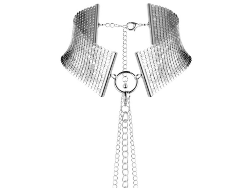 BIJOUX - DÉSIR MÉTALLIQUE SILVER METALLIC NECKLACE