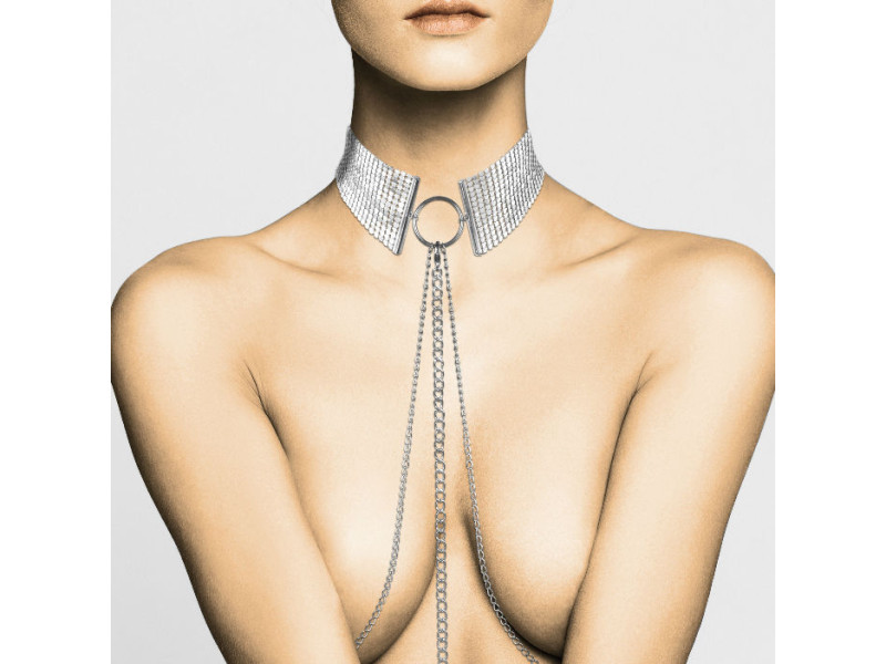 BIJOUX - DÉSIR MÉTALLIQUE SILVER METALLIC NECKLACE