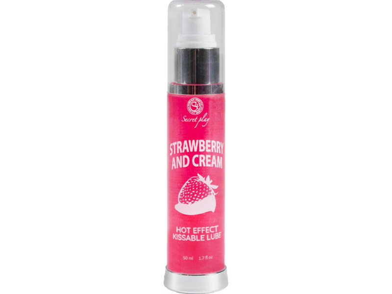 SECRETPLAY - LUBRICANT 2-1 HEAT EFFECT STRAWBERRY & CREAM 50 ML