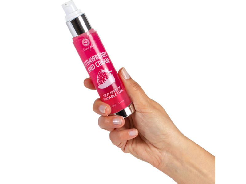 SECRETPLAY - LUBRICANT 2-1 HEAT EFFECT STRAWBERRY & CREAM 50 ML