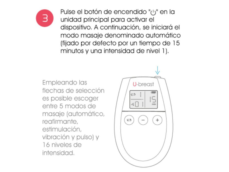 500 COSMETICS - U BREAST BREAST INCREASE ELECTROSTIMULATION