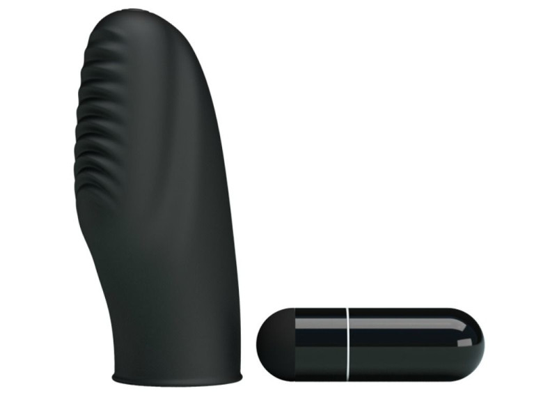 PRETTY LOVE - FLIRTATION STANFORD BLACK VIBRATION THIMBLE