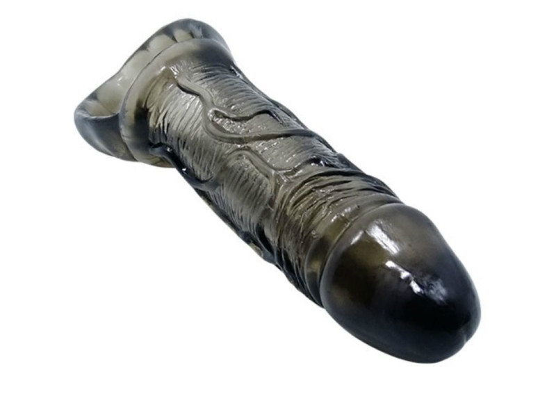 BAILE - PENIS EXTENSION SHEATH WITH STRAP FOR TESTICLES 11.5 CM