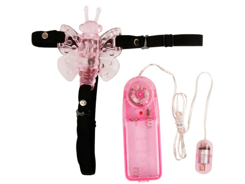 BAILE - HARNESS WITH MULTIVESPEED VIBRATING BUTTERFLY