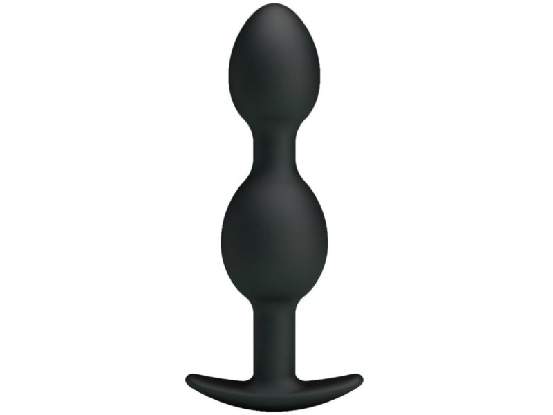 PRETTY LOVE - SILICONE ANAL BALLS 12.5 CM BLACK