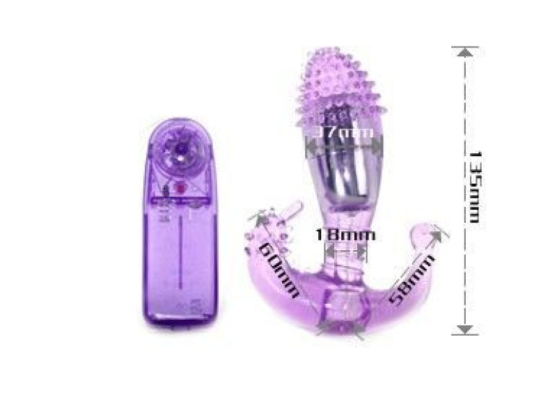 BAILE - LILAC VAGINAL AND ANAL STIMULATOR WITH VIBRATION