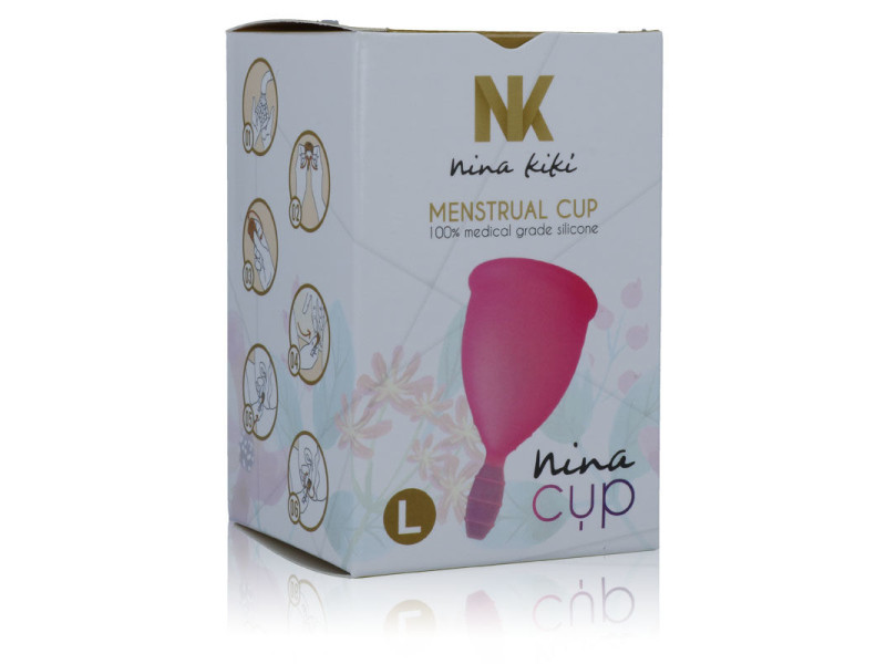 NINA KIKÍ - MENSTRUAL CUP PINK - SIZE L