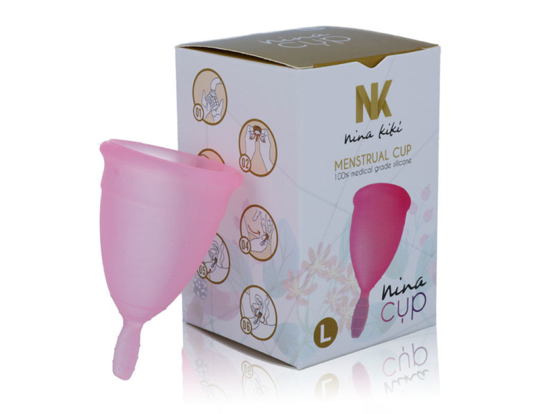 NINA KIKÍ - MENSTRUAL CUP PINK - SIZE L