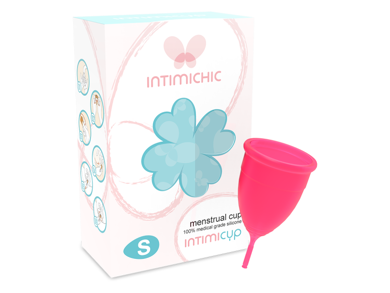 INTIMICHIC - MENSTRUAL CUP MEDICAL GRADE SILICONE - SIZE S