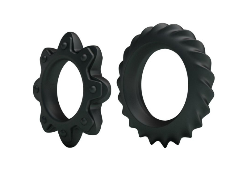 BAILE - KIT 2 RING FLOWERING SILICONE RINGS
