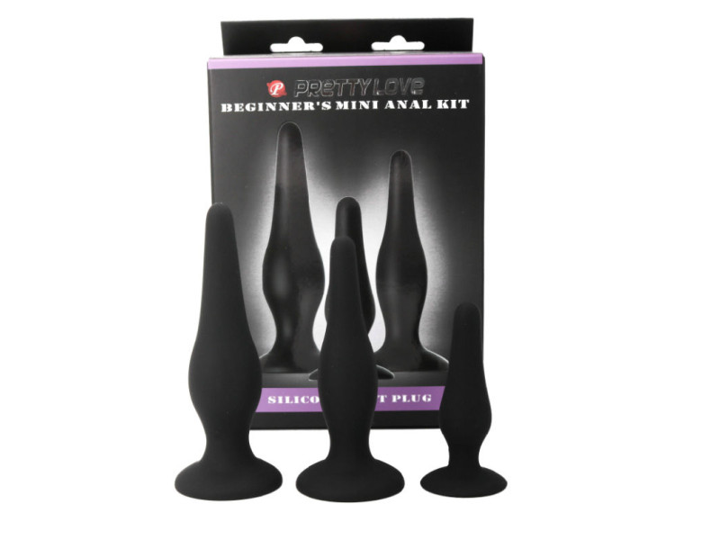 PRETTY LOVE - ANAL PLUGS SILICONE INITIATION KIT