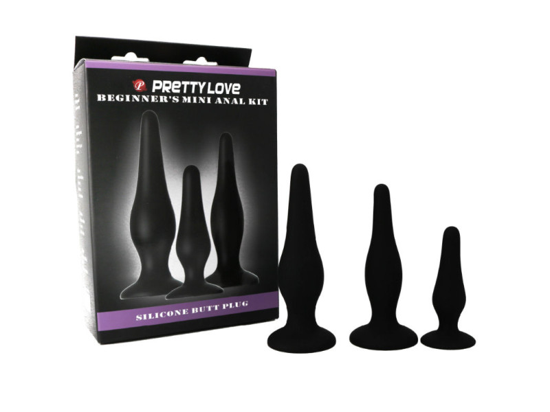 PRETTY LOVE - ANAL PLUGS SILICONE INITIATION KIT