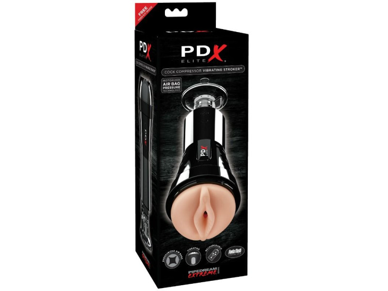 PDX ELITE - COCK COMPRESSOR VIBRATING STROKER