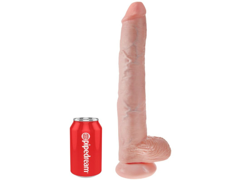 KING COCK - DILDO WITH BALLS 35.6 CM FLESH