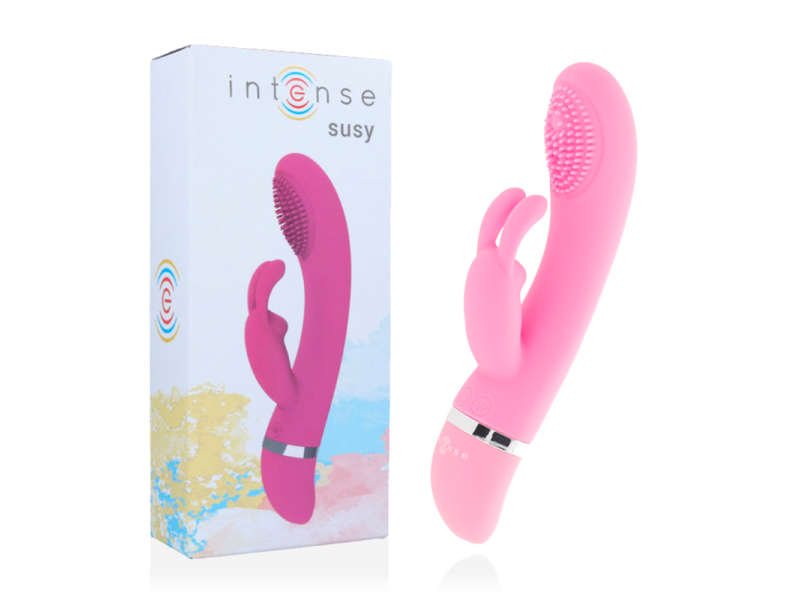 INTENSE - SUSY OSCILLATING VIBRATOR SILICON RABBIT PINK