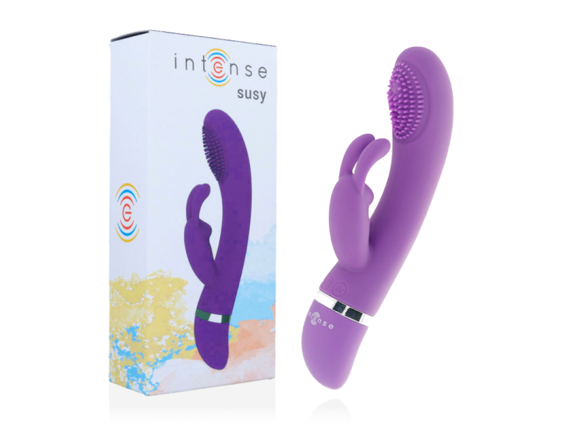 INTENSE - SUSY SILICON RABBIT LILAC OSCILLATING VIBRATOR