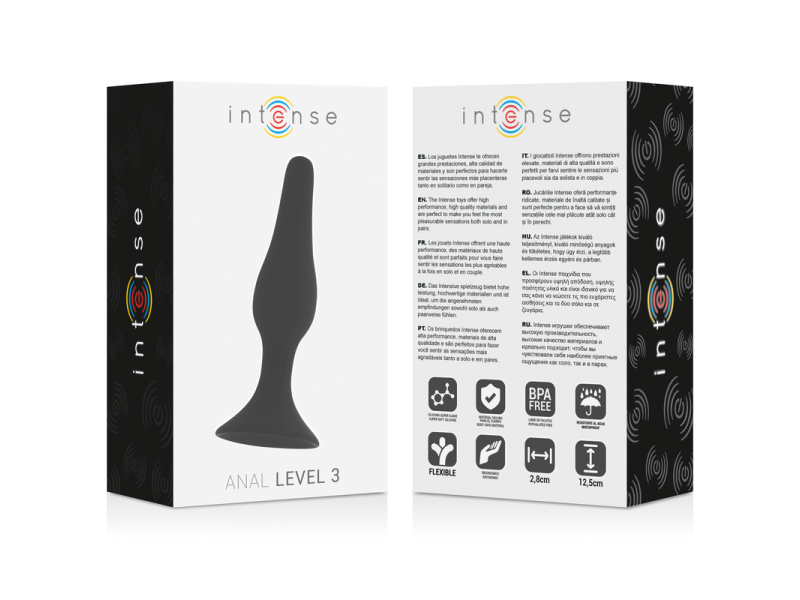 INTENSE - ANAL LEVEL 3 12.5CM BLACK