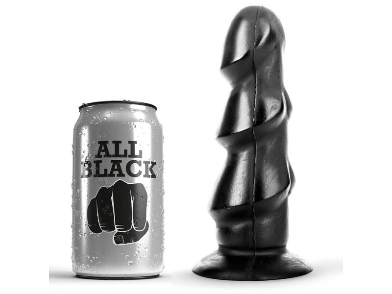 ALL BLACK - DILDO 17 CM