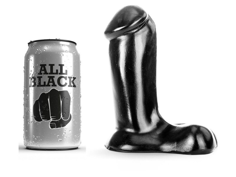 ALL BLACK - DILDO REALISTIC 14 CM
