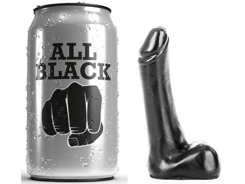 ALL BLACK - DILDO 9 CM