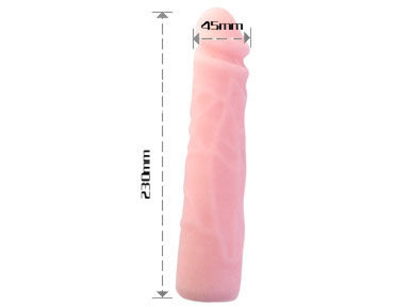 BAILE - REALISTIC SKIN TOUCH SILICONE DILDO 23 CM