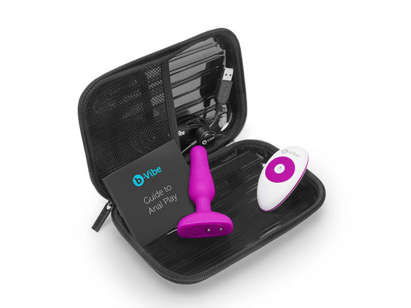 B-VIBE - NOVICE REMOTE CONTROL ANAL PLUG FUCHSIA