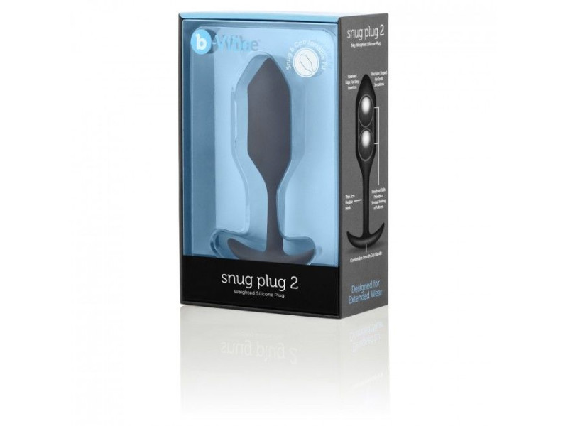 B-VIBE - SNUG ANAL PLUG 2 BLACK