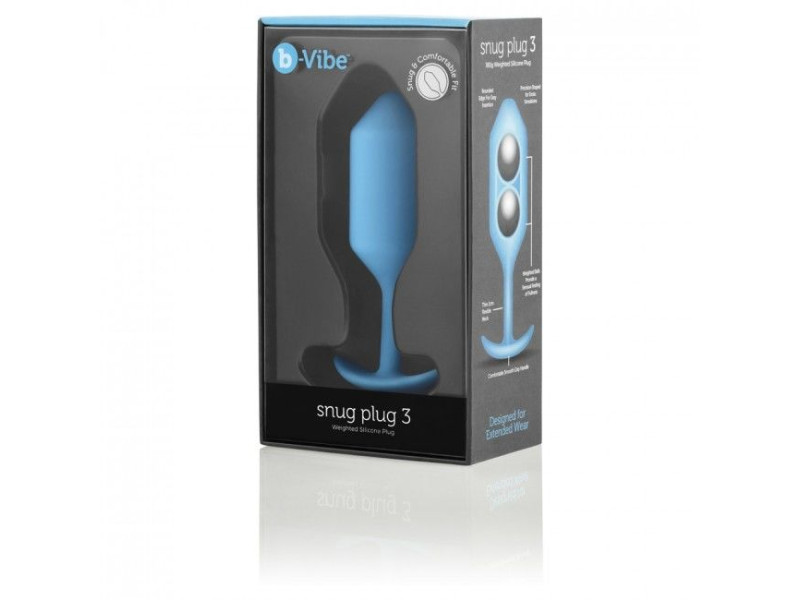 B-VIBE - SNUG ANAL PLUG 3 SKY BLUE