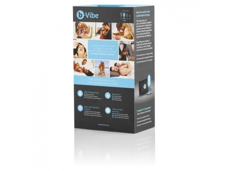 B-VIBE - SNUG ANAL PLUG 3 SKY BLUE